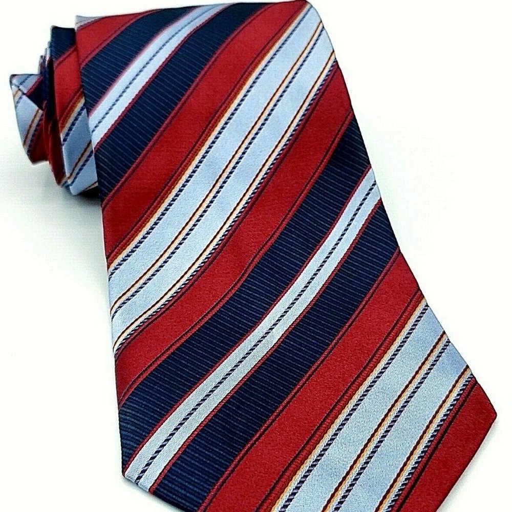 Ermenegildo Zegna Men's Necktie Striped SilkCotton